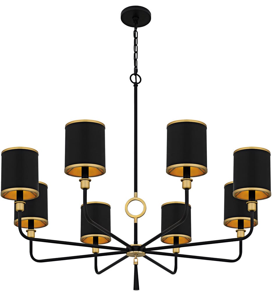Quoizel - LKY5040MBK - Lockery 40" Chandelier
