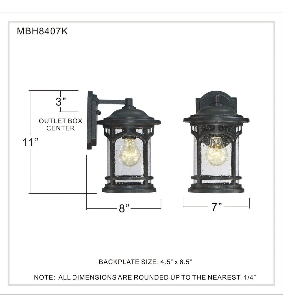 Quoizel - Marblehead 11" Outdoor Wall Sconce
