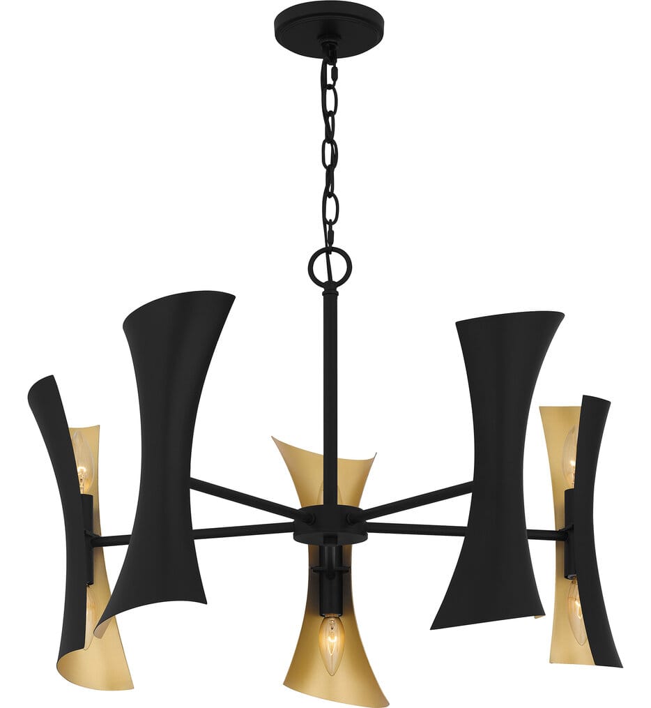 Quoizel - MYL5027MBK - Myla 27.25" Chandelier