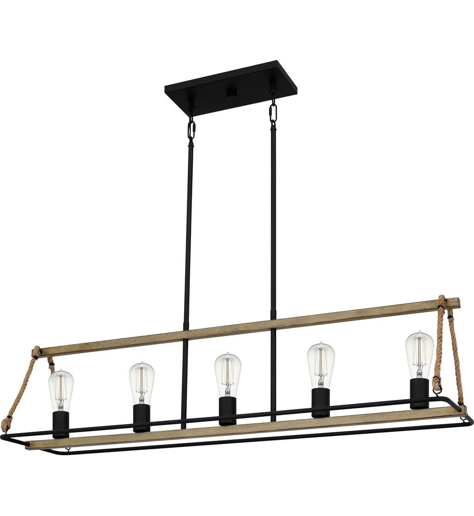 Quoizel - OKP542MBK - Oak Park 42" Island Light