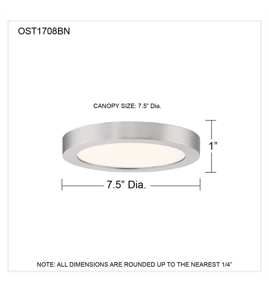 Quoizel - Outskirt 7.5" Flush Mount