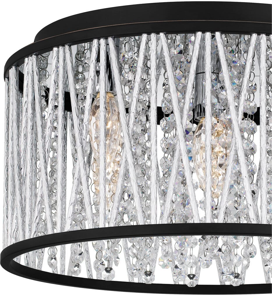 Quoizel - PCCET1616MBK - Celeste 16.25" Flush Mount