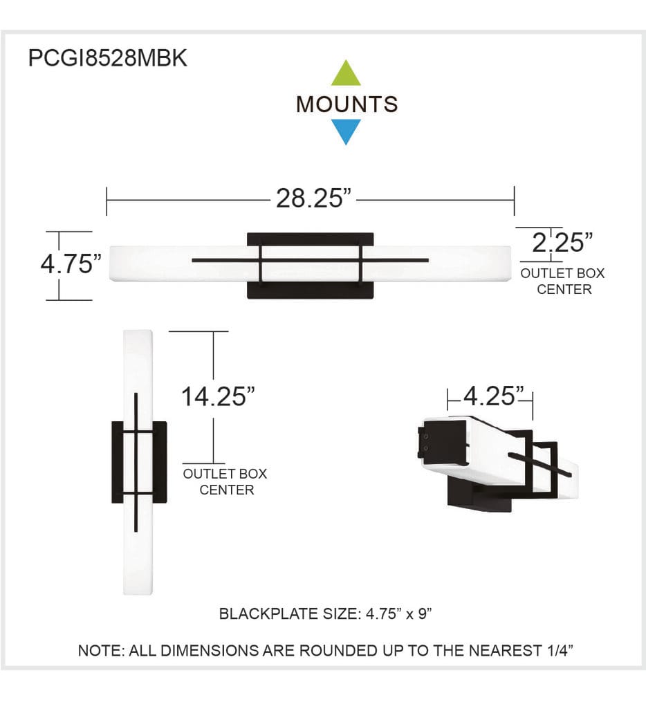 Quoizel - PCGI8528MBK - Giselle 28.25" Bath Vanity Light