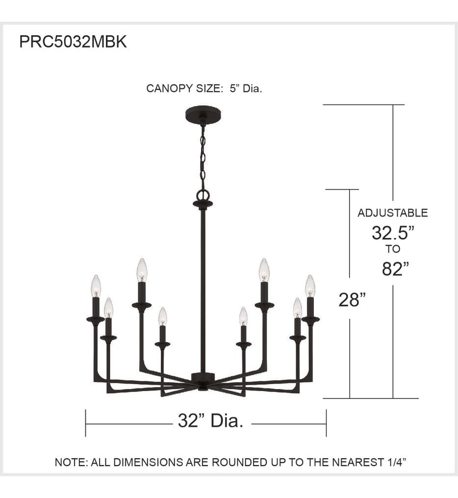 Quoizel - Prescott 32" Chandelier