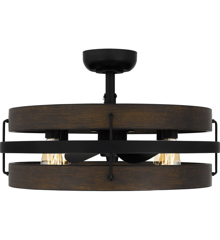 Quoizel - QFA5615MBK - Quoizel Fandelier