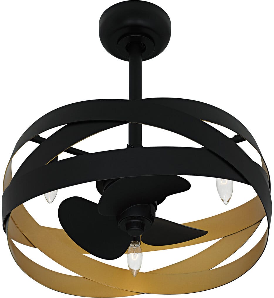 Quoizel - QFA6771MBK - Zito 20" Ceiling Fan