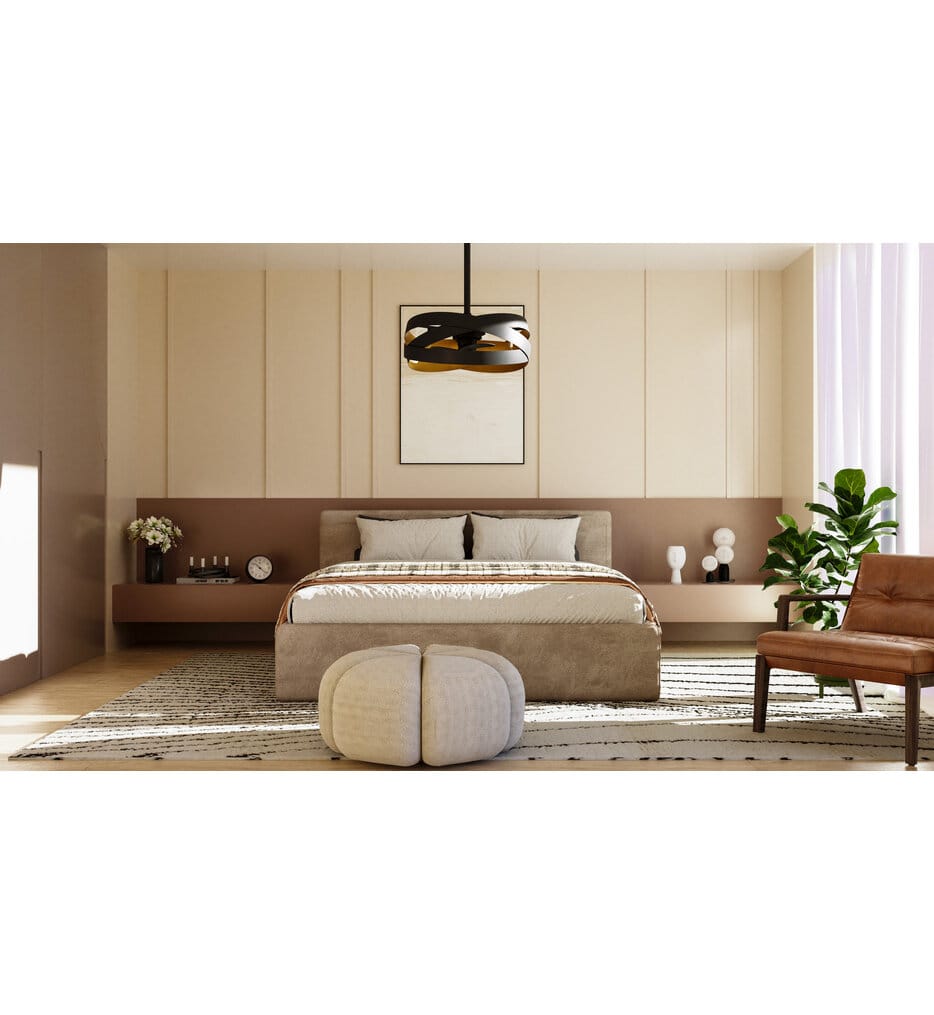 Quoizel - QFA6771MBK - Zito 20" Ceiling Fan