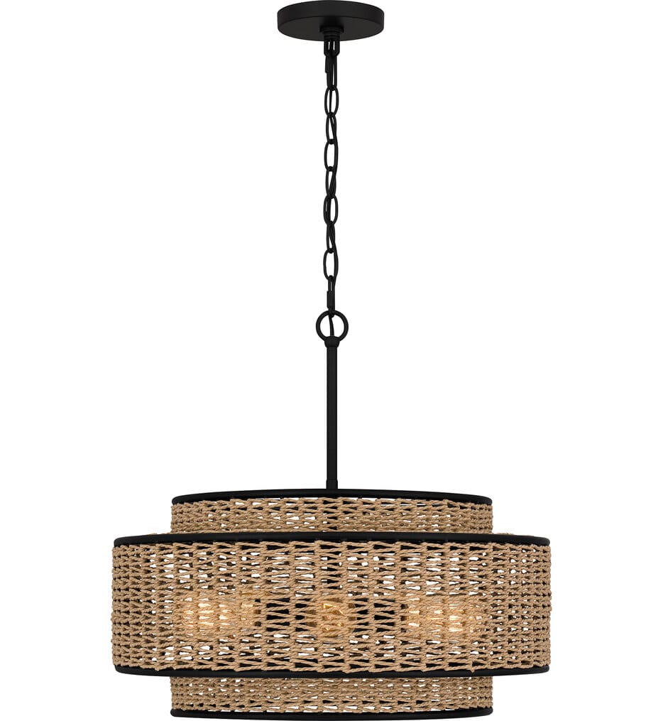 Quoizel - QP6161MBK - Teton 20" Pendant