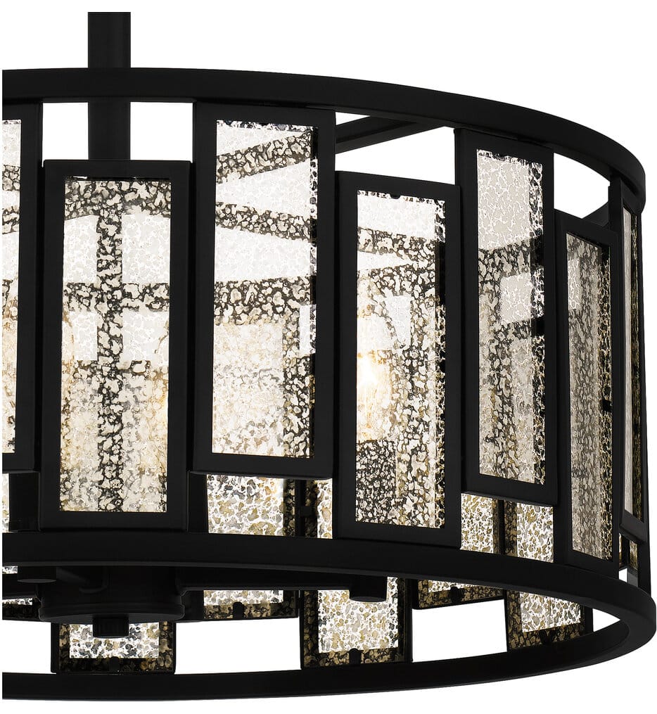 Quoizel - QSF5600MBK - Bankston 14.25" Semi-Flush Mount