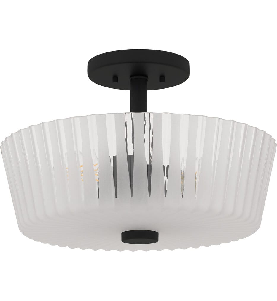 Quoizel - RAY1716MBK - Gray 16" Semi-Flush Mount
