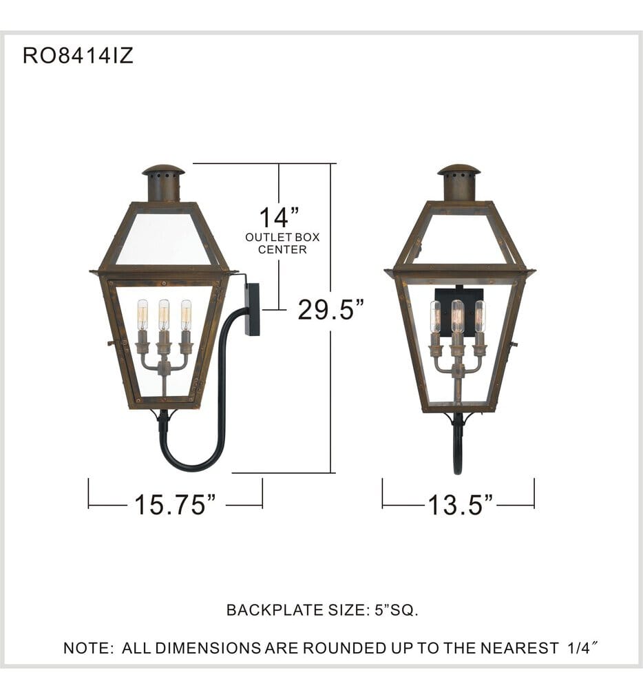 Quoizel - RO8414IZ - Rue De Royal 29.5" Outdoor Lantern