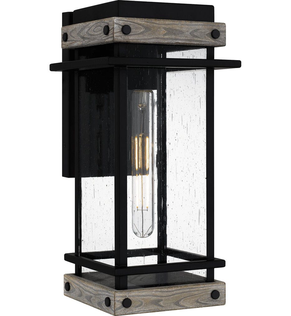 Quoizel - SAD8407MBK - Strader 15.5" Outdoor Wall Sconce