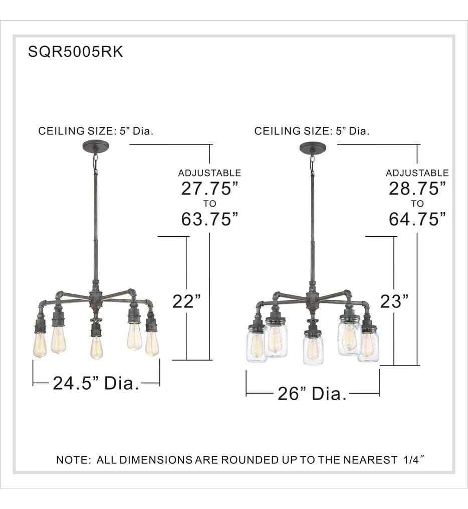Quoizel - Squire 26" Chandelier
