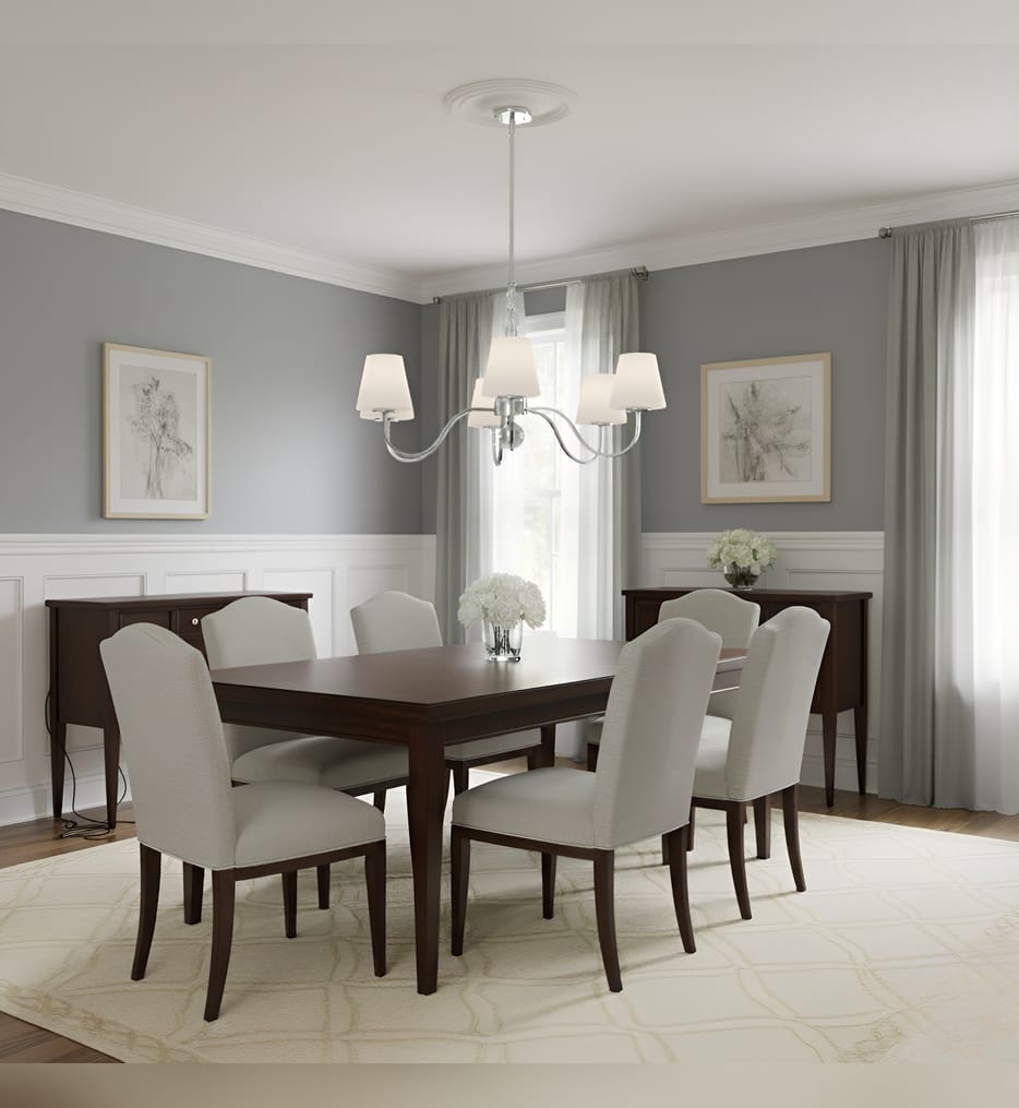 Quoizel - STON5035C - Stone 35-inch Chandelier