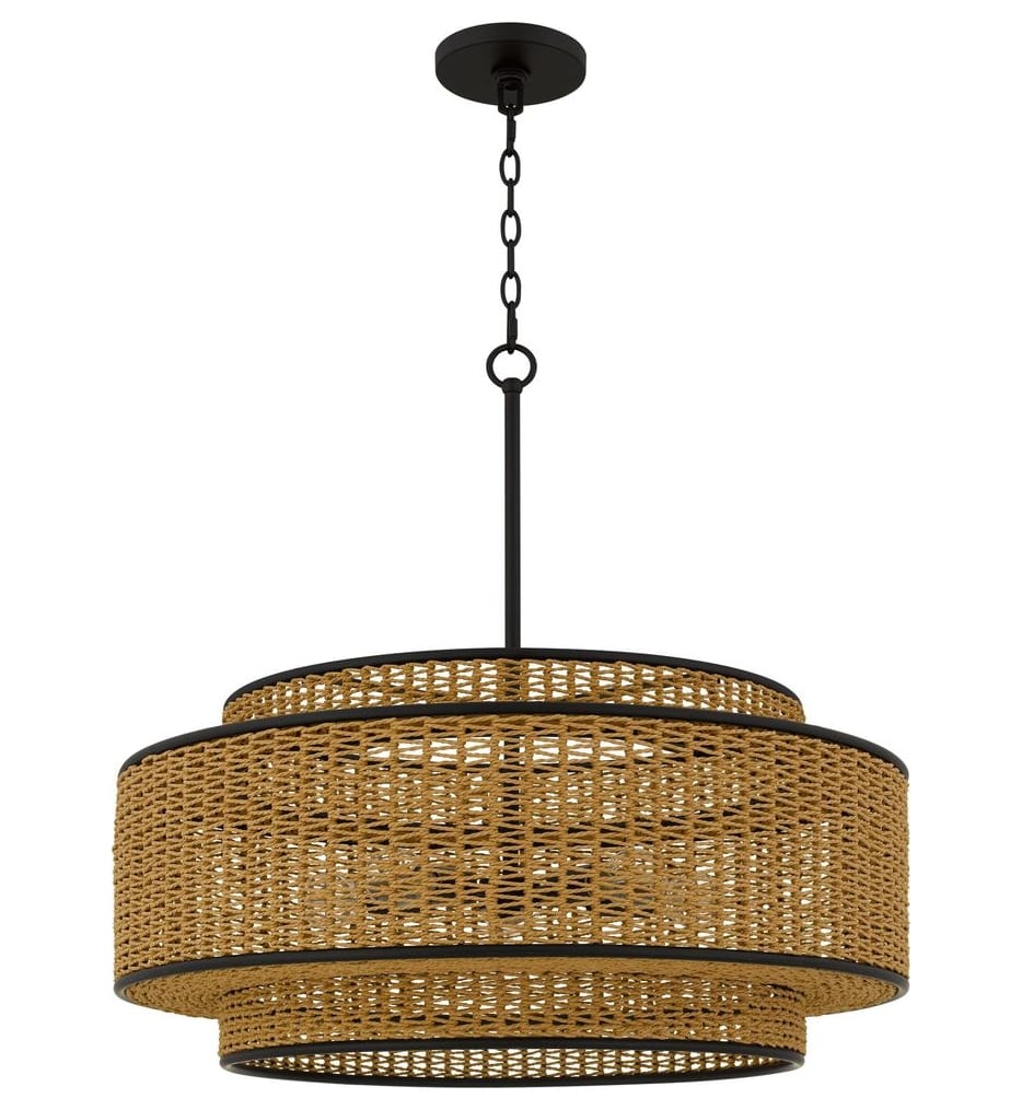 Quoizel - TET2830MBK - Teton 30-inch Pendant