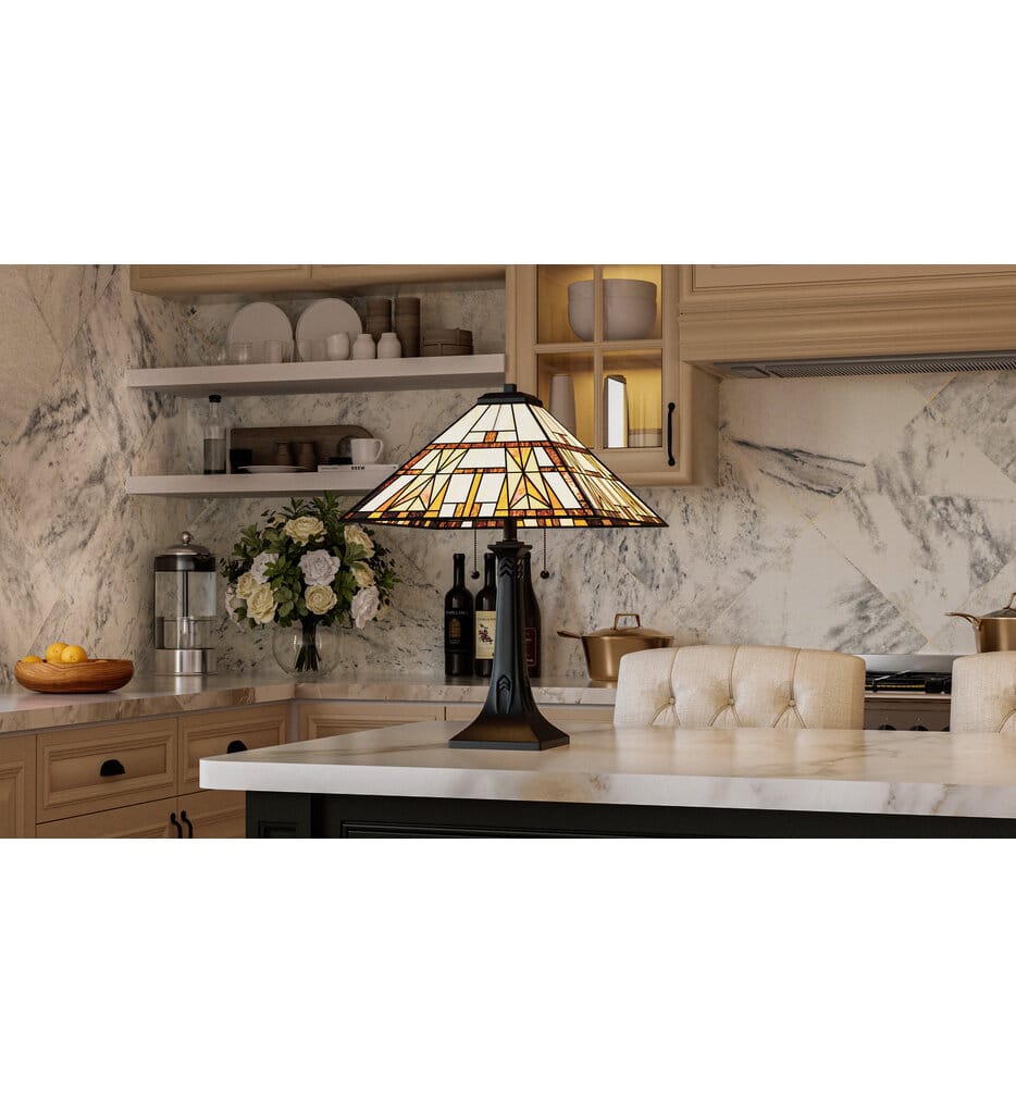 Quoizel - TF6814MBK - Kaylor 23" Table Lamp
