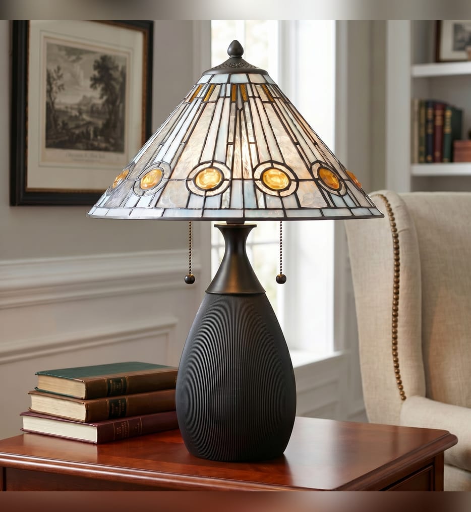 Quoizel - TF6840MBK - Ayla 22.5-inch Table Lamp