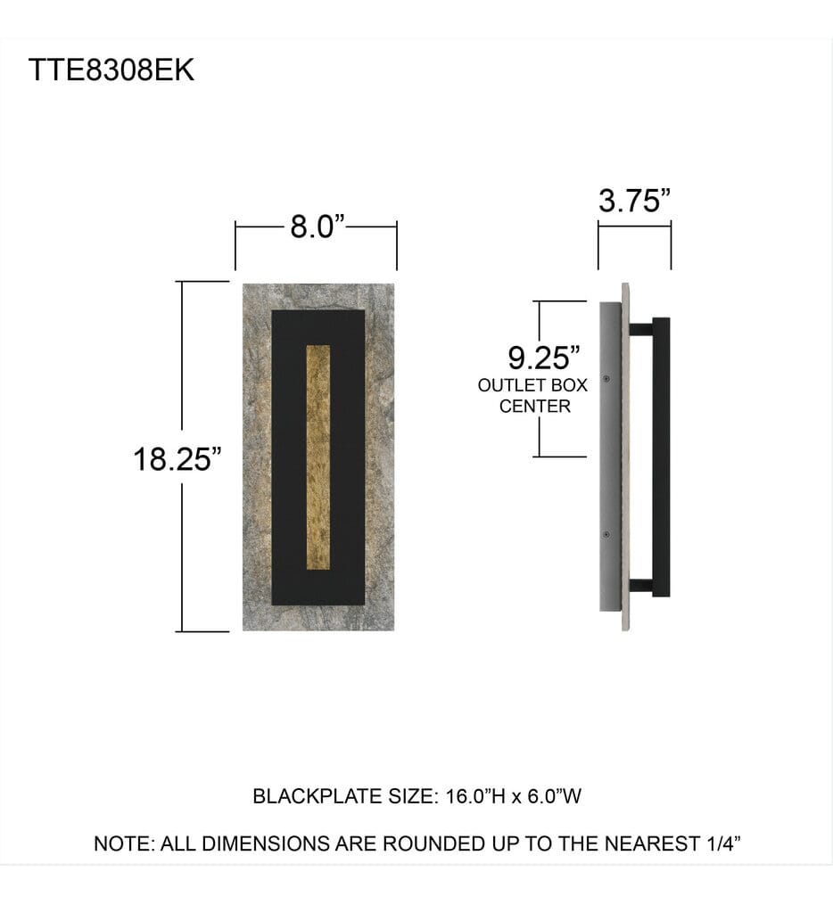 Quoizel - TTE8308EK - Tate 18.25" Outdoor Lantern
