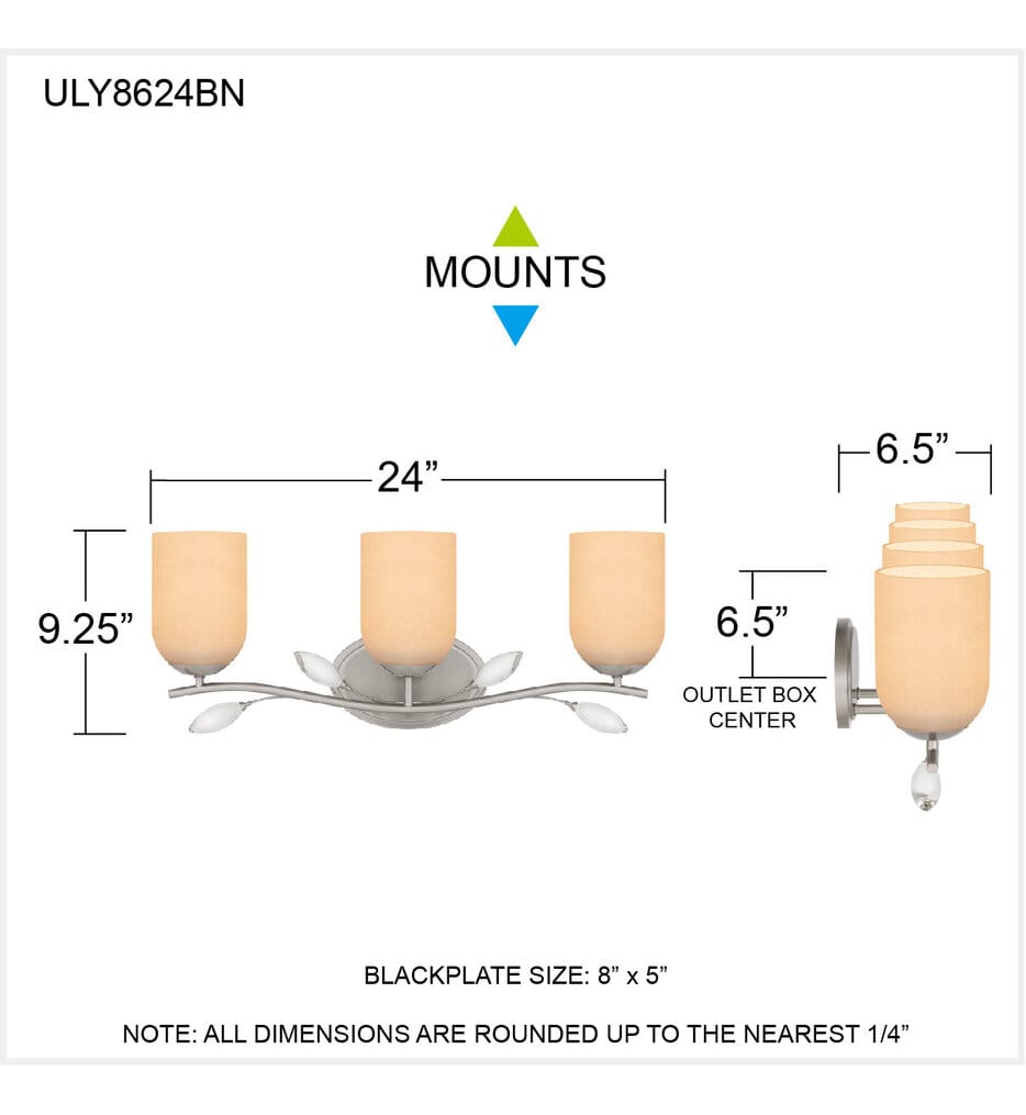 Quoizel - ULY8624BN - Ulysses 24" Bath Vanity Light