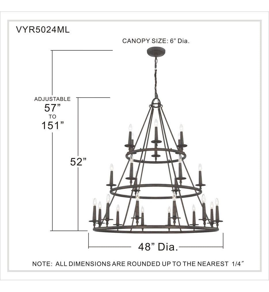 Quoizel - VYR5024ML - Voyager 48" Chandelier