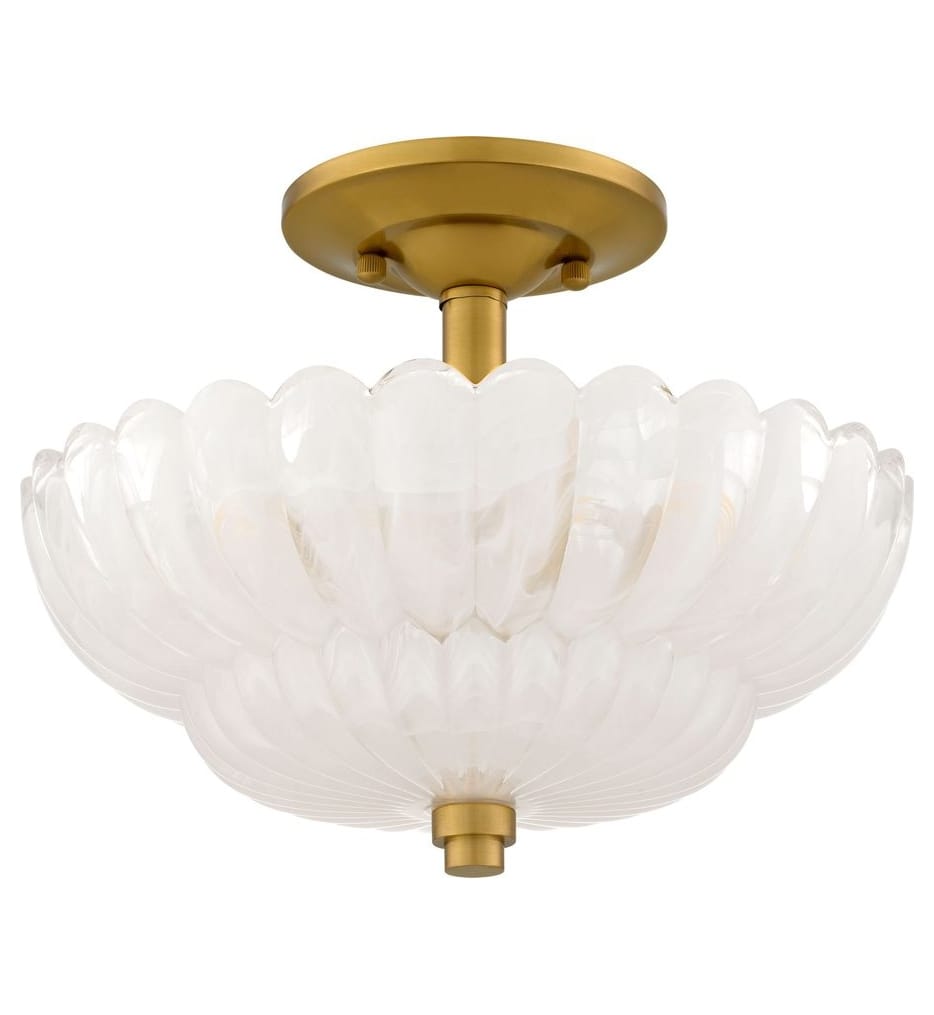 Quoizel - WHP1712BRG - Whitecap 11.75-inch Semi-Flush Mount