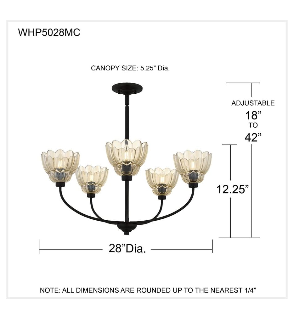 Quoizel - WHP5028MC - Whitecap 28-inch Chandelier