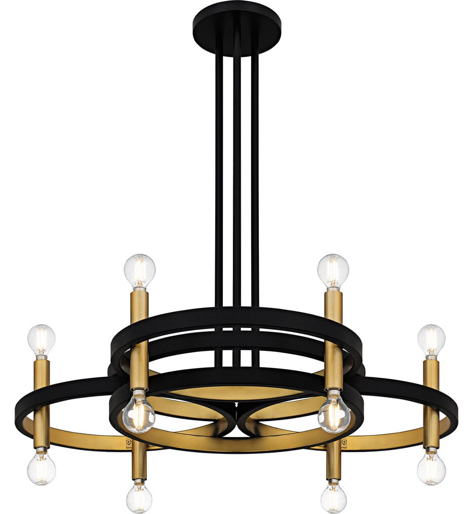 Quoizel - WID5030MBK - Winsland 30" Chandelier