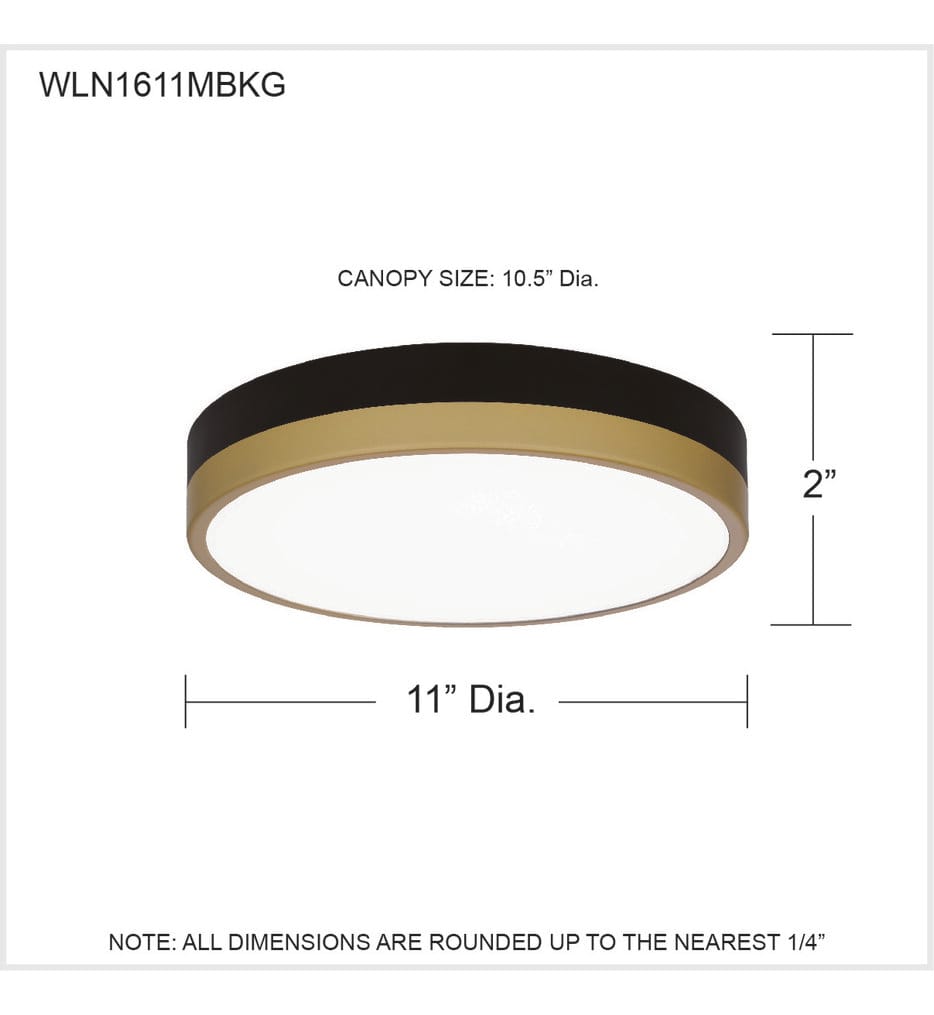 Quoizel - Weldin 11" Semi-Flush Mount