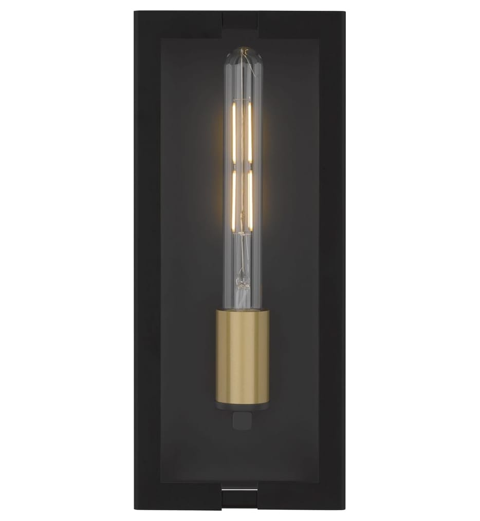 Quoizel - YOUN8406MBK - Young 14-inch Outdoor Wall Sconce
