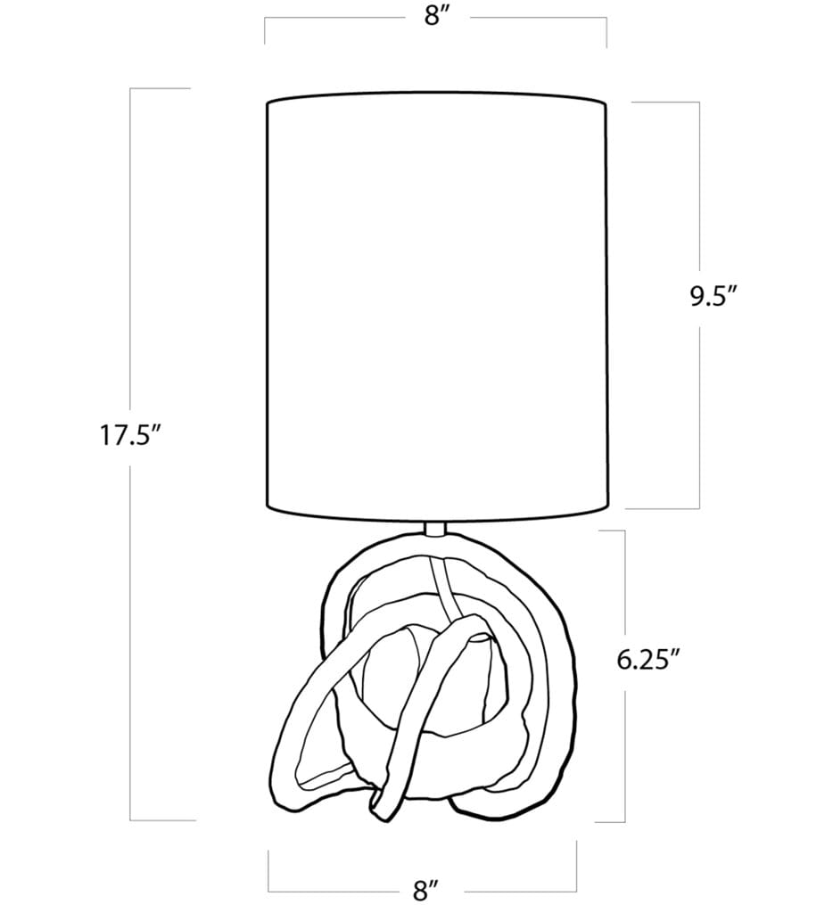 Regina Andrew - 13-1134GLD - Mini Knot 17.5" Table Lamp