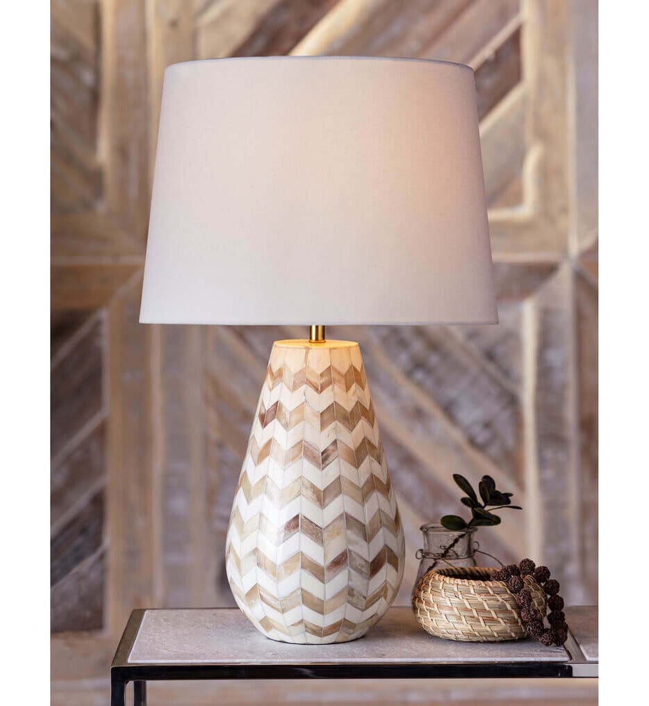 Regina Andrew - 13-1463NAT - Cassia Chevron 23" Table Lamp