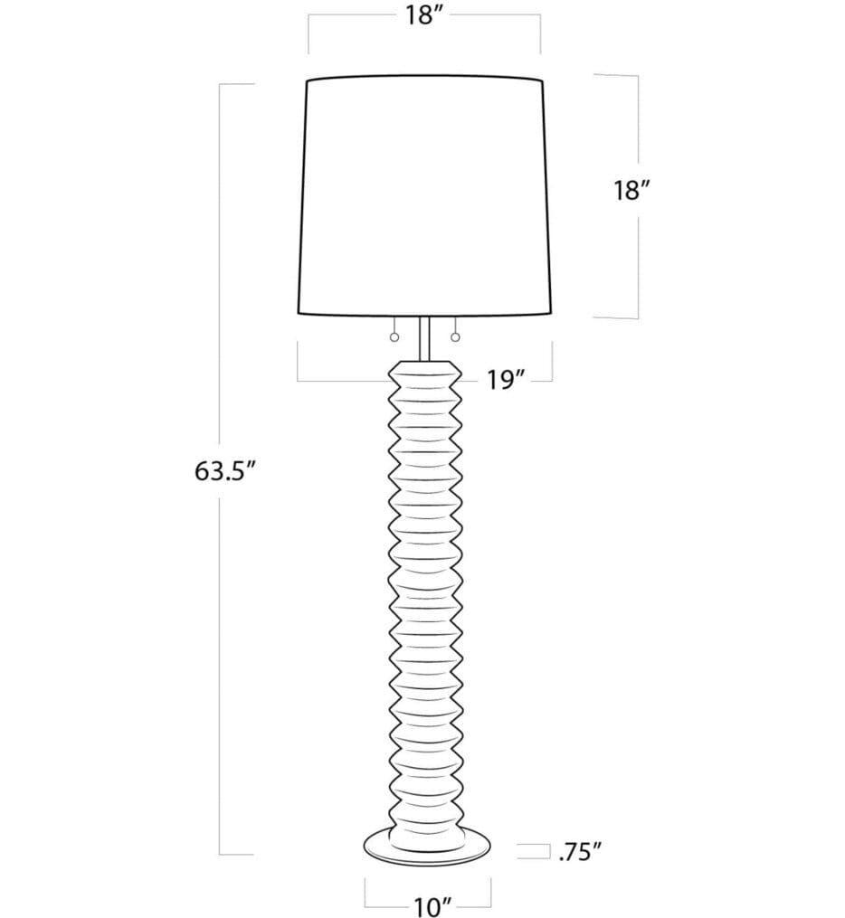 Regina Andrew - 14-1018EB - Regina Andrew Accordion 63.5" Floor Lamp