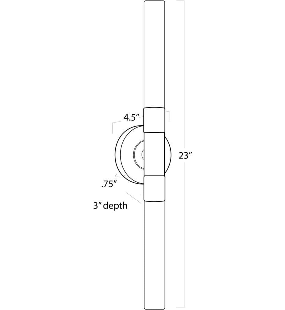 Regina Andrew - Wick Hilo 23" Wall Sconce