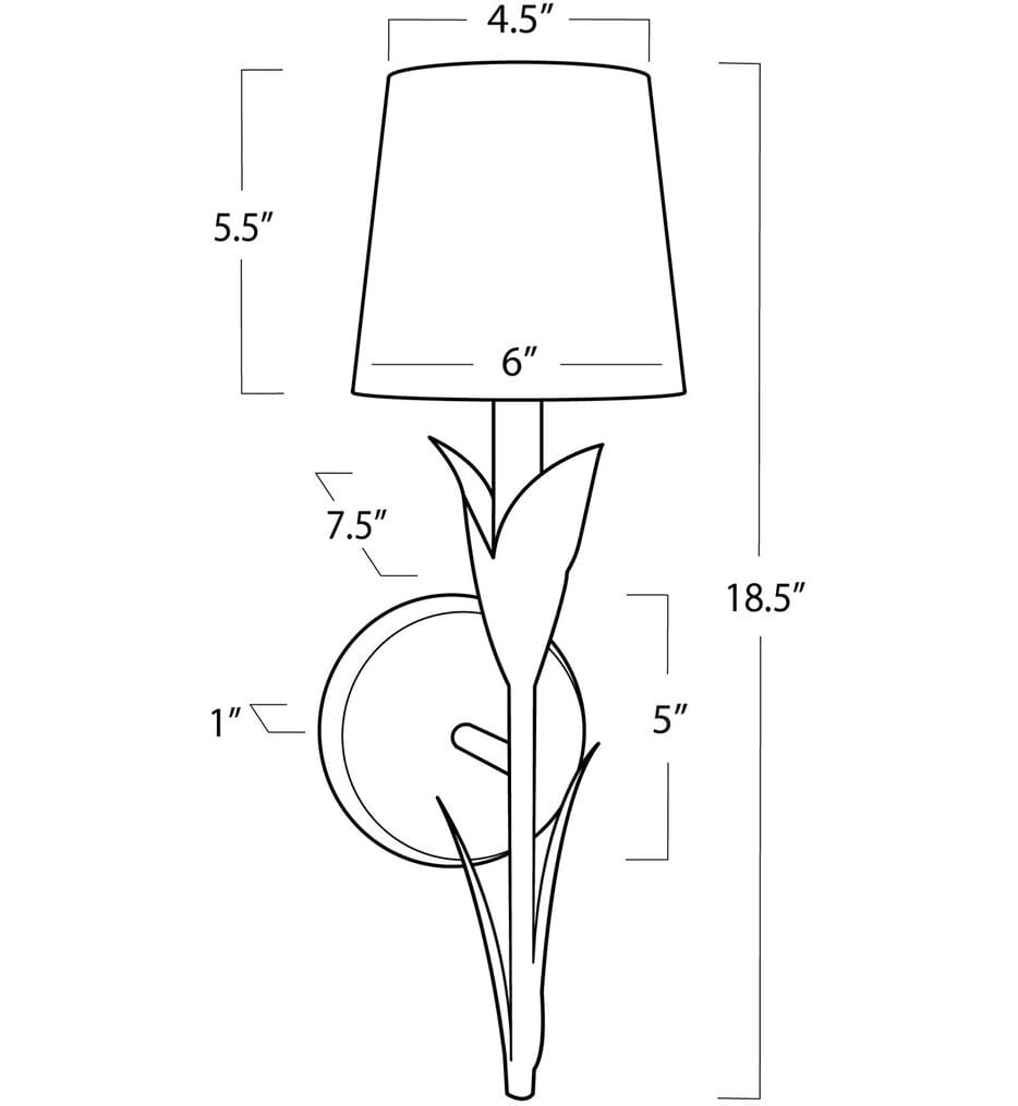 Regina Andrew - River Reed 18.5" Wall Sconce