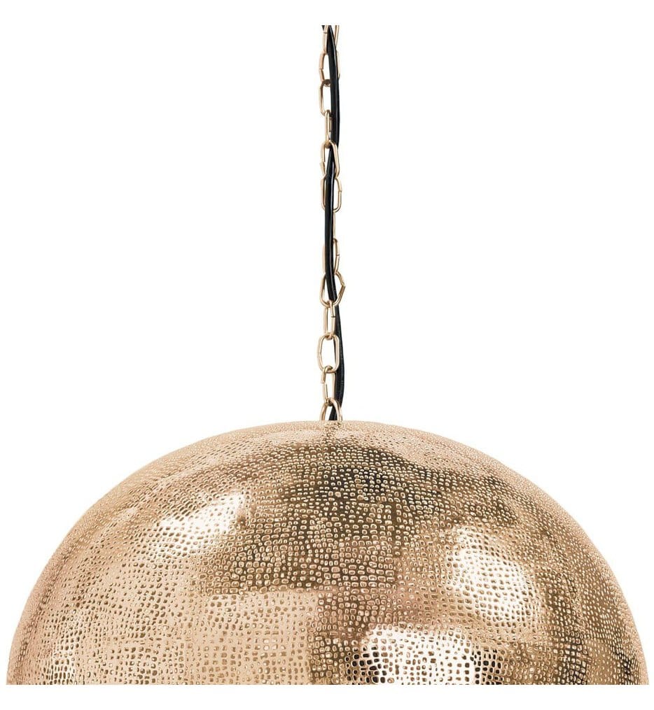 Regina Andrew - Pierced Metal Sphere 18" Pendant