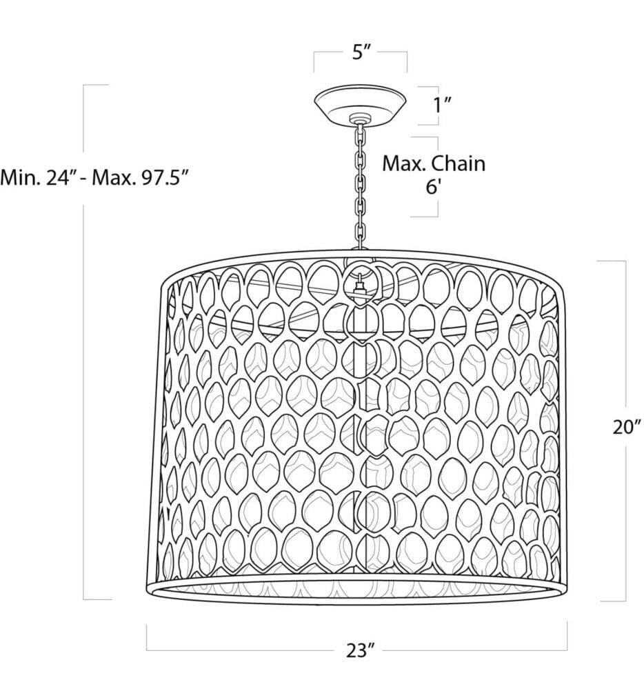Regina Andrew - 16-1131 - Cabana 23" Chandelier