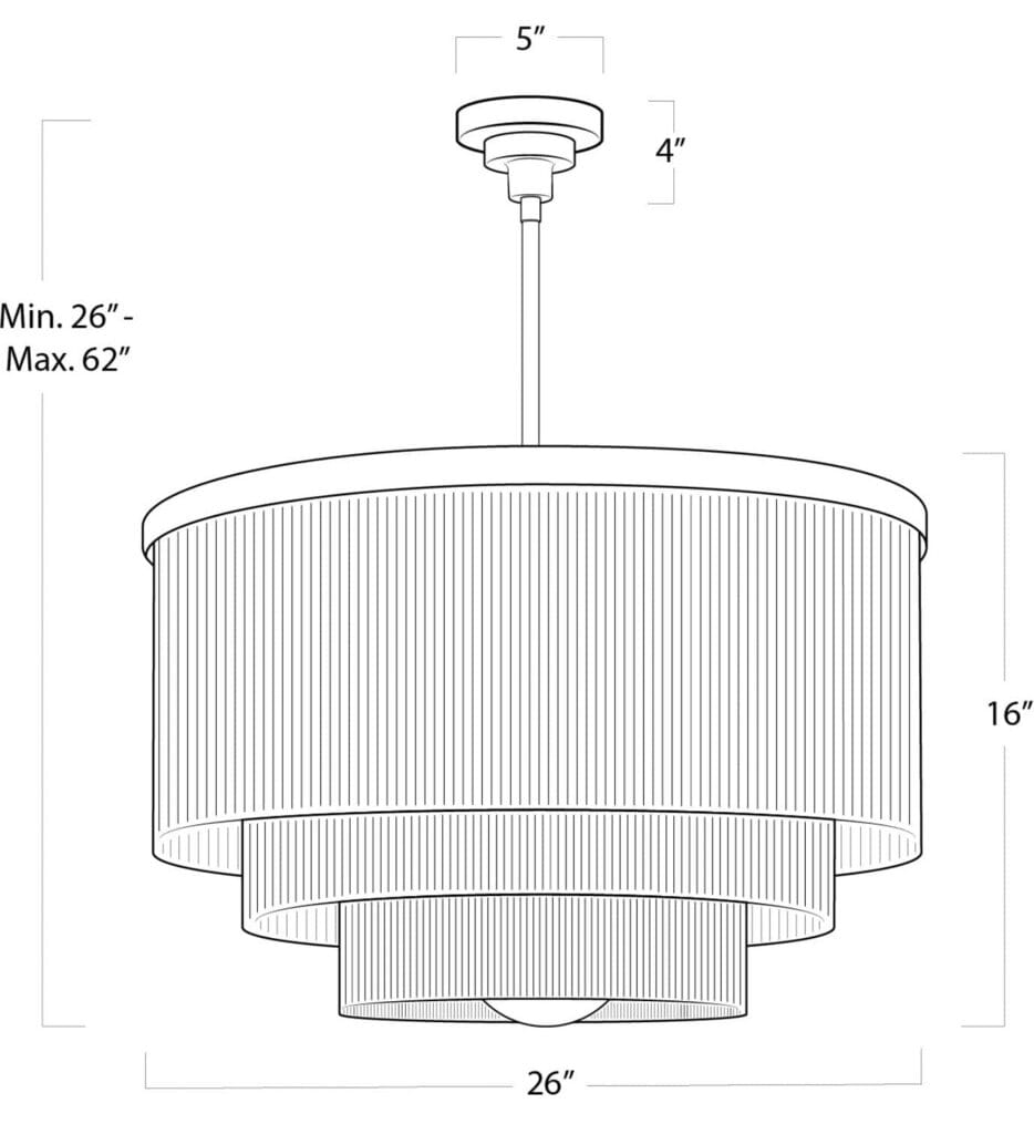 Regina Andrew - 16-1257BLU - Cabaret 26" Chandelier