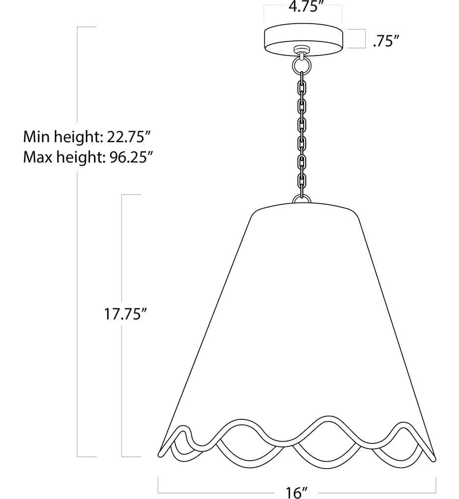 Regina Andrew - 17-1029NAT - Summer 22.75" Pendant