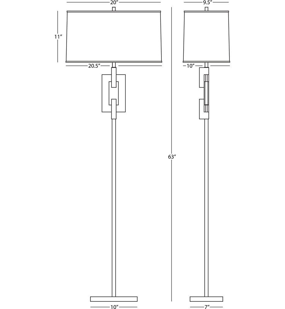 Robert Abbey - 1020B - Lincoln 63" Floor Lamp