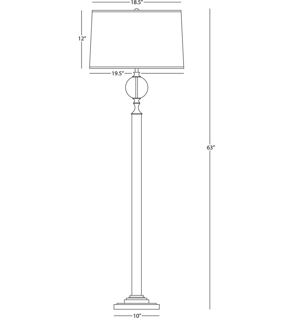 Robert Abbey - 1022 - Celine 62.88" Floor Lamp