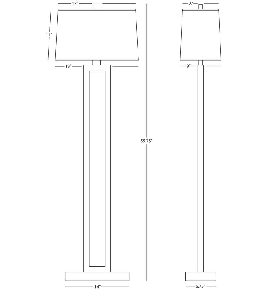 Robert Abbey - Doughnut 59.75" Floor Lamp