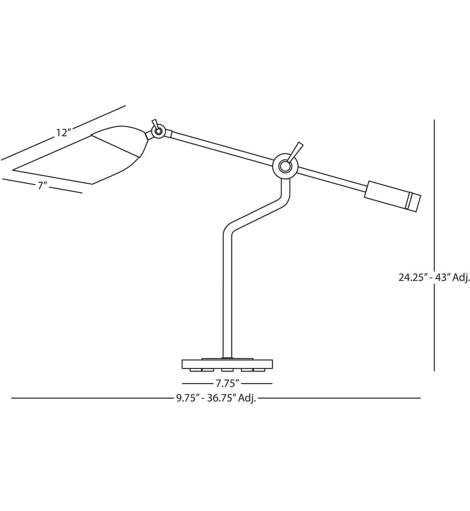 Robert Abbey - 1210 - Ferdinand 43" Table Lamp