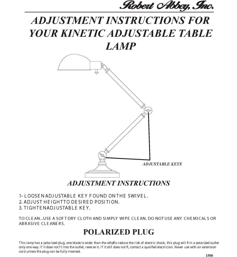 Robert Abbey - 1500 - Kinetic 36" Table Lamp
