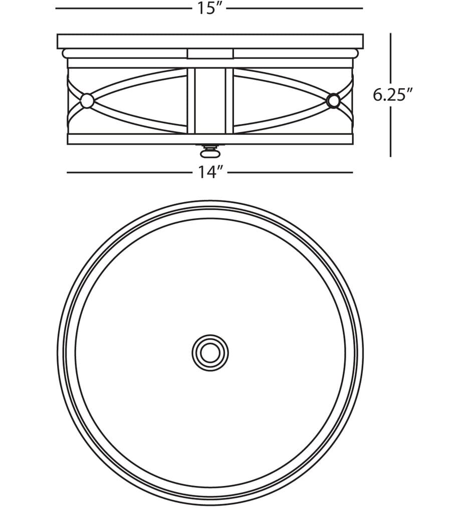 Robert Abbey - Chase 15" Flush Mount