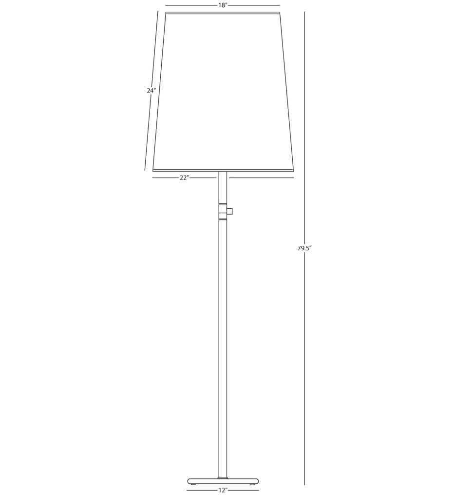 Robert Abbey - Buster 79.5" Floor Lamp