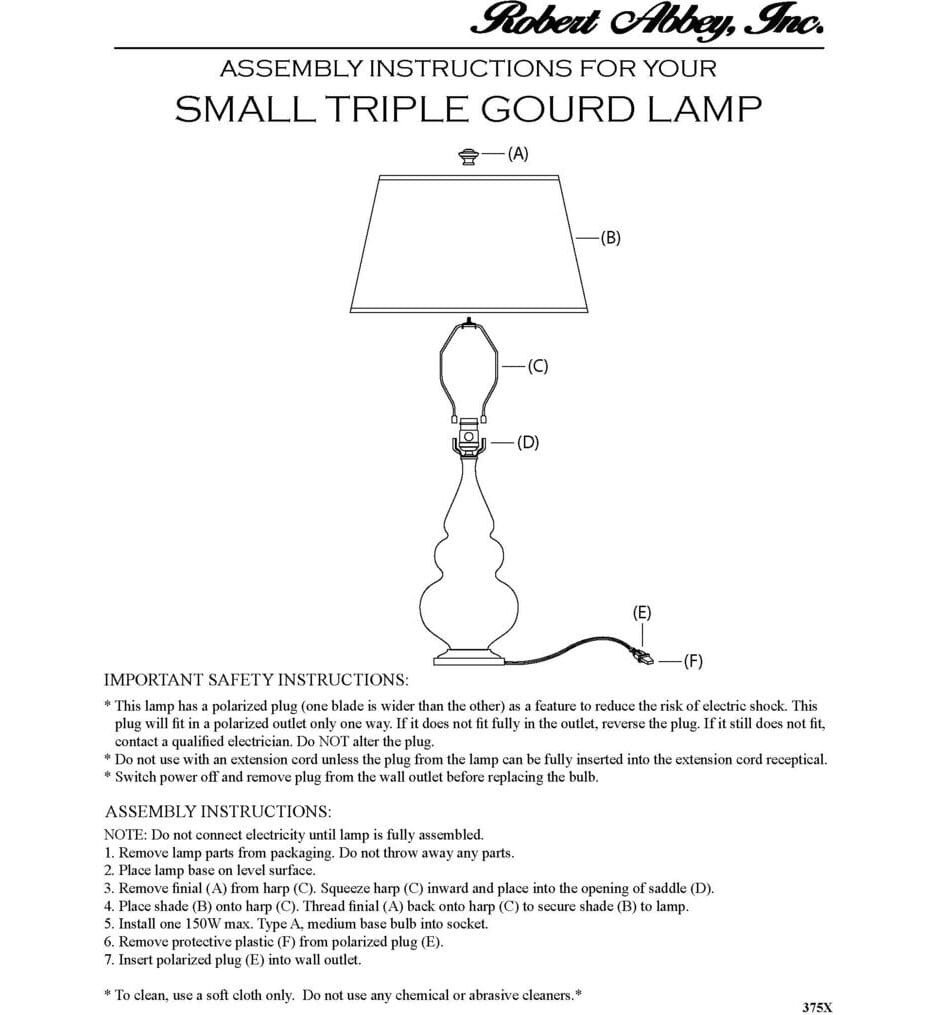Robert Abbey - MCL31 - Small Triple Gourd 24.38" Table Lamp