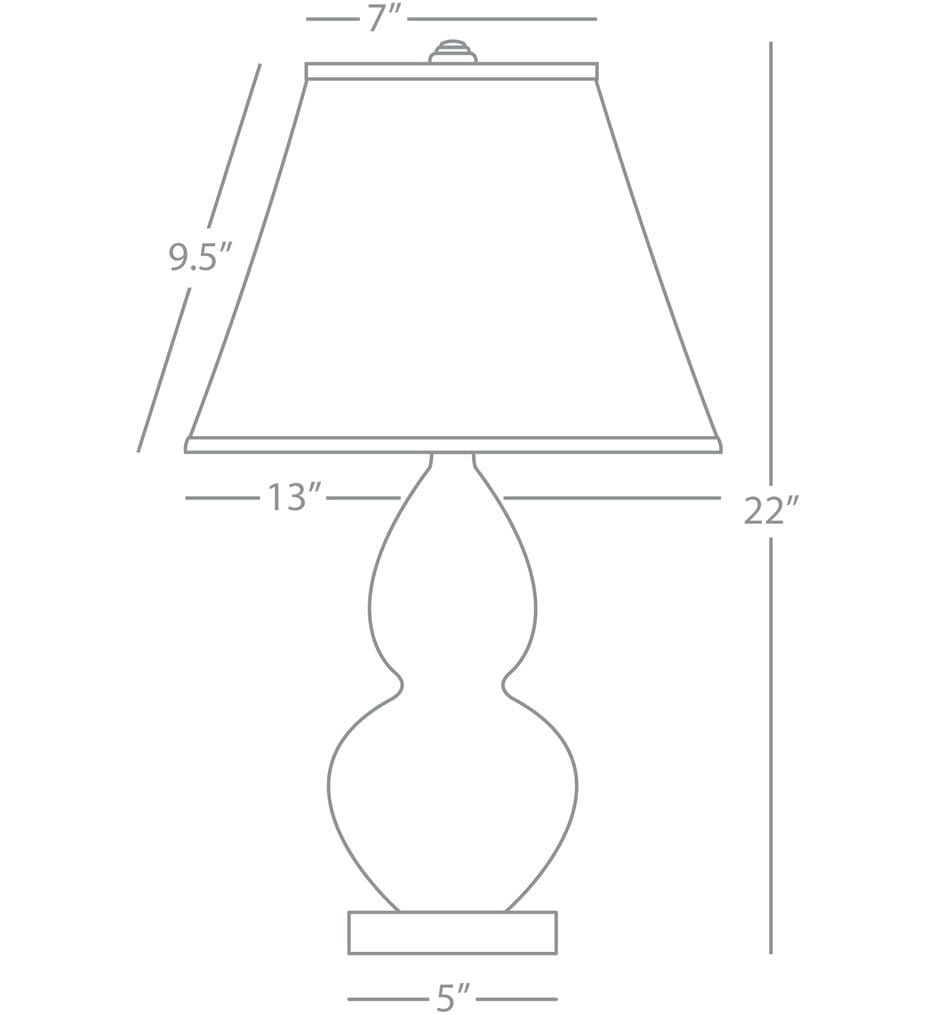 Robert Abbey - MCR53 - Small Double Gourd 22" Table Lamp
