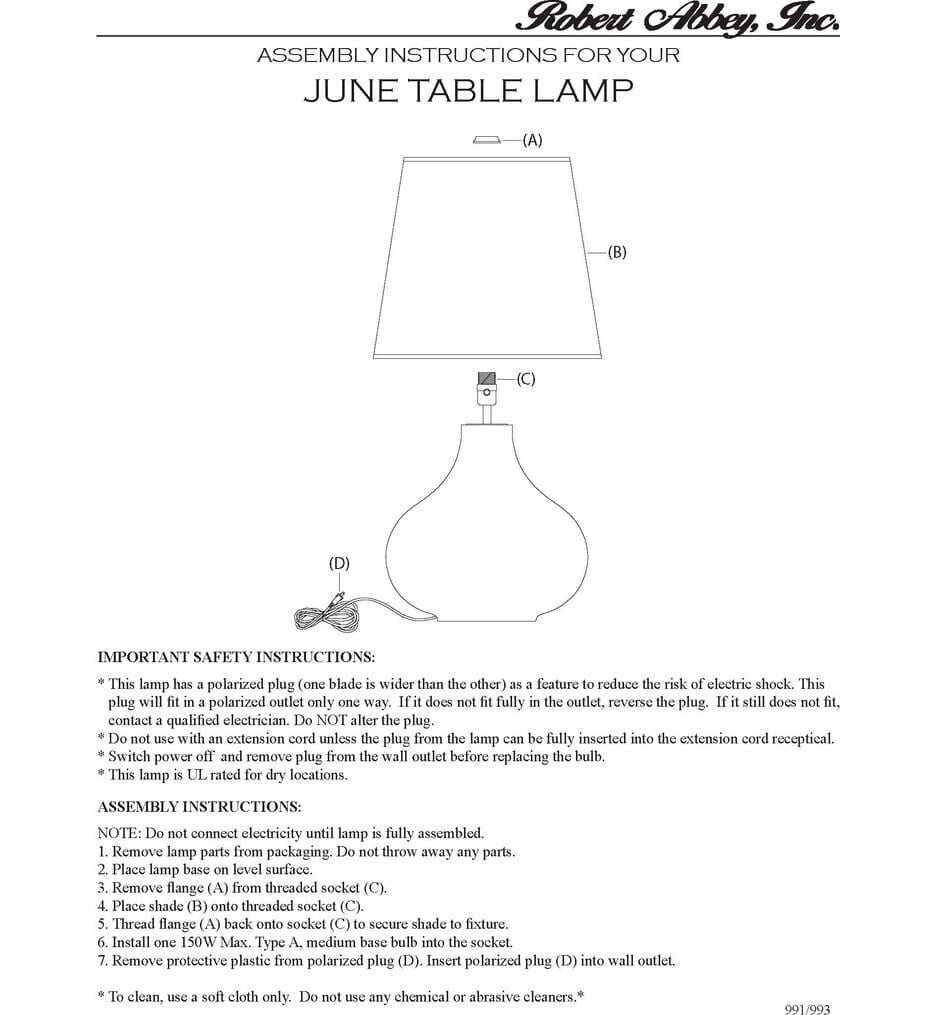 Robert Abbey - MST98 - June 30.75" Table Lamp