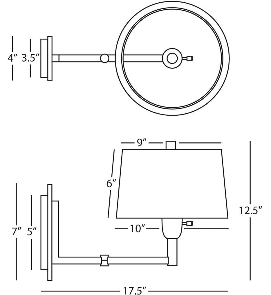 Robert Abbey - Wonton Swing Arm Light