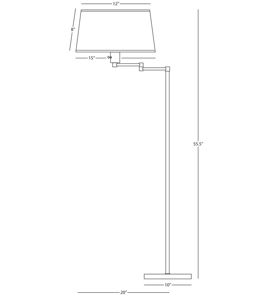 Robert Abbey - Real Simple 55.5" Floor Lamp